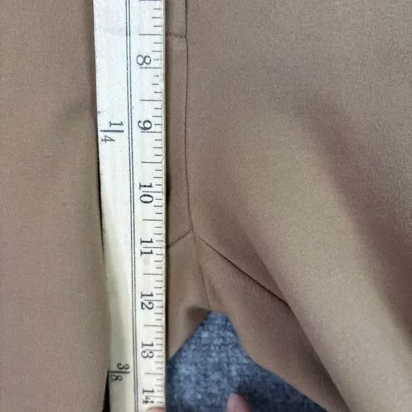 Quince ultra Stretch Ponte Mariner Pants Womens Size S Brown Crop Old Money - Picture 6 of 10
